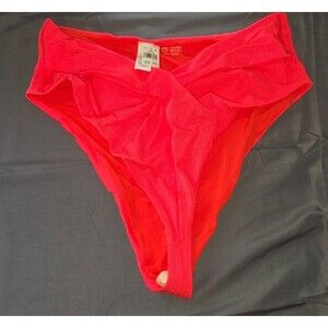 Aerie Orange High Cut Cheeky Swim Bathing Suit Bottom XL New $34.95